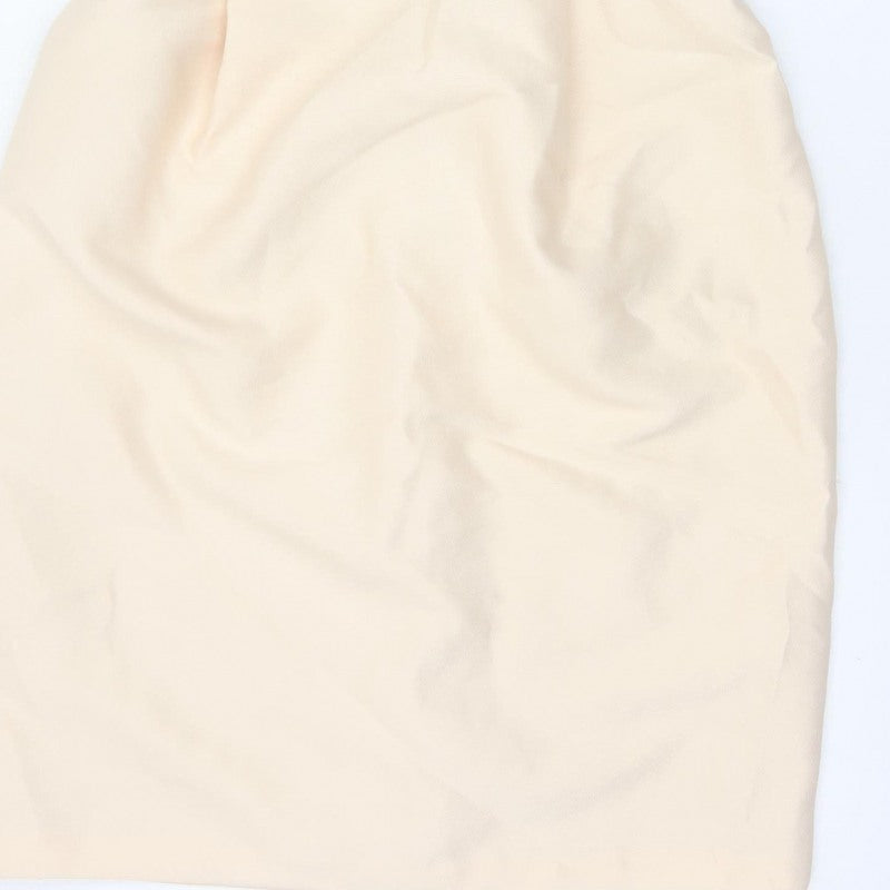 ASOS Women Ivory UK 14 Pencil Dress V-Neck Bow Strap Formal