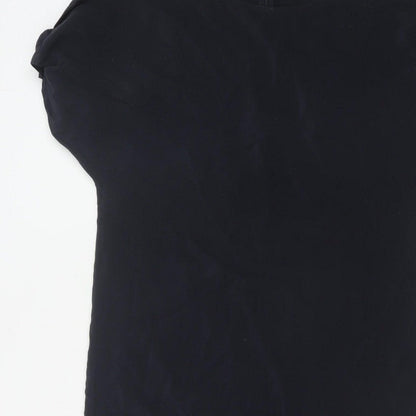 COS Women Black UK 8 Knee Length Sheath Dolman Sleeve Dress