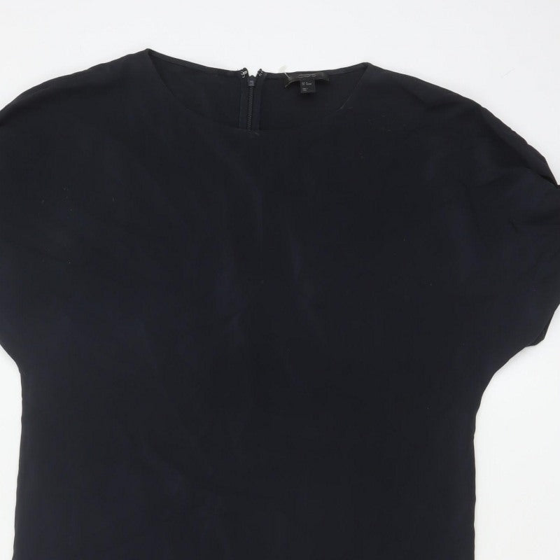 COS Women Black UK 8 Knee Length Sheath Dolman Sleeve Dress