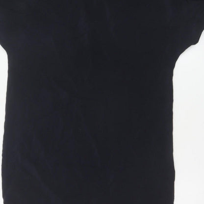 COS Women Black UK 8 Knee Length Sheath Dolman Sleeve Dress