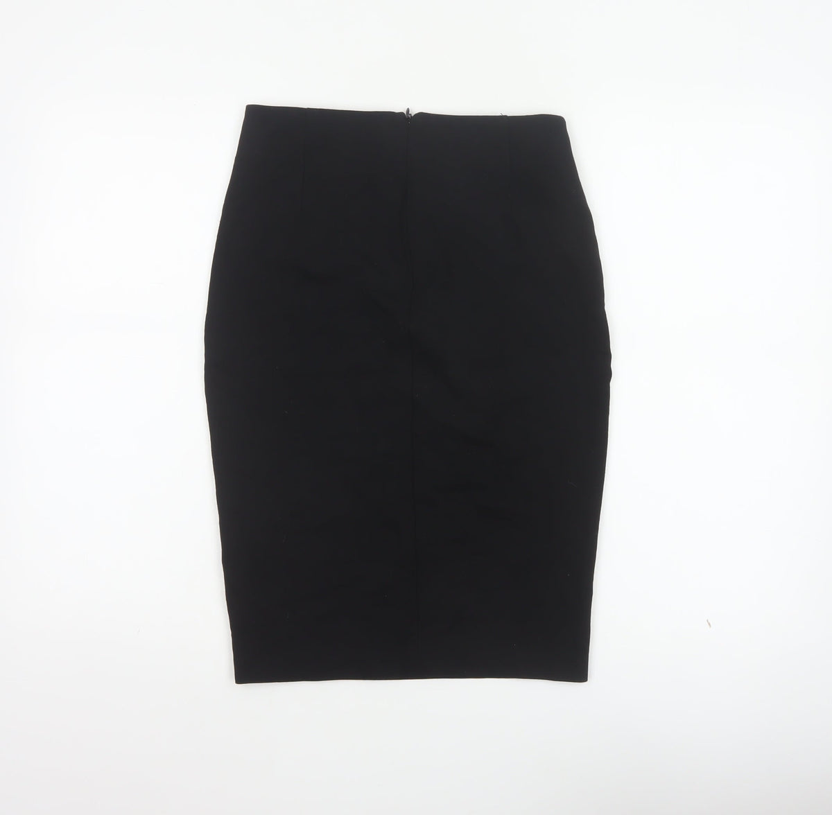 Reserved Women Black UK 8 Studded Pencil Knee Length Skirt