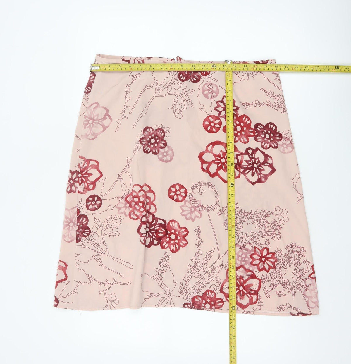 Rohan Women’s Pink Floral Flippy Skirt UK 16 Knee Length Travel