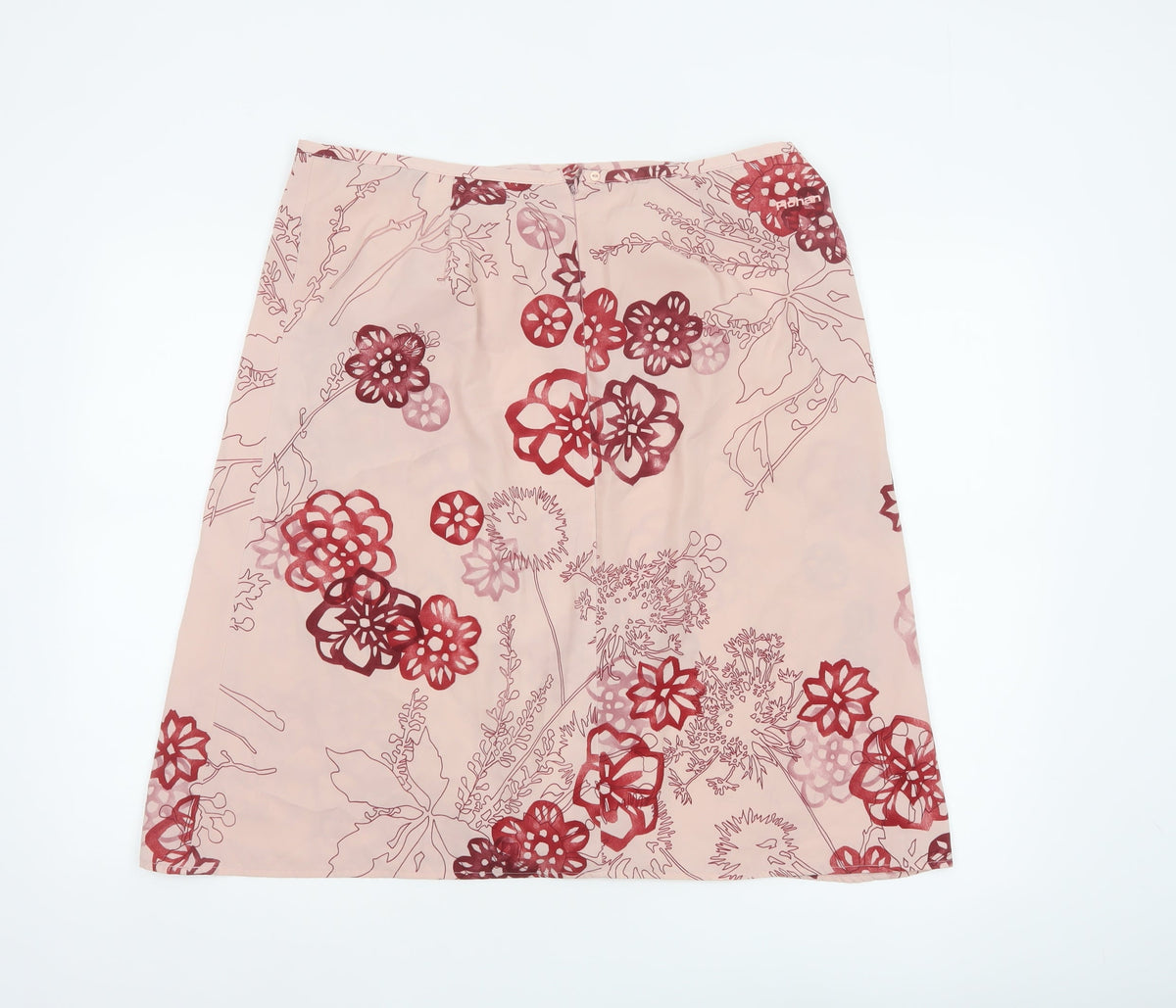 Rohan Women’s Pink Floral Flippy Skirt UK 16 Knee Length Travel