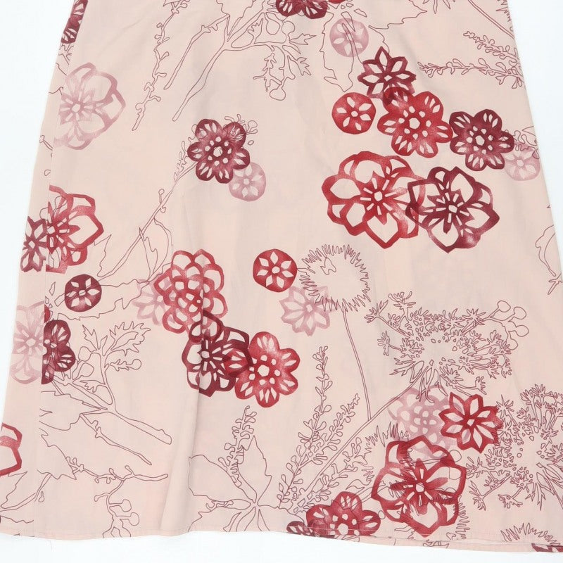 Rohan Women’s Pink Floral Flippy Skirt UK 16 Knee Length Travel