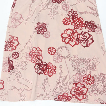 Rohan Women’s Pink Floral Flippy Skirt UK 16 Knee Length Travel