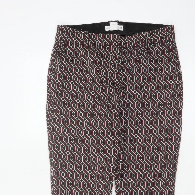 GP & J Baker x H&M Women Multicoloured UK 10 Geometric Trousers