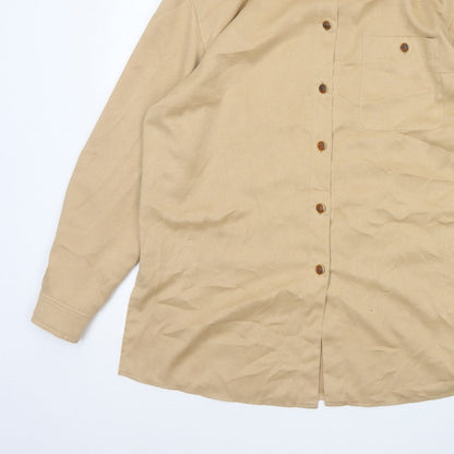 Gerry Weber Women’s Beige UK 12 Long Sleeve Collared Tunic Shirt