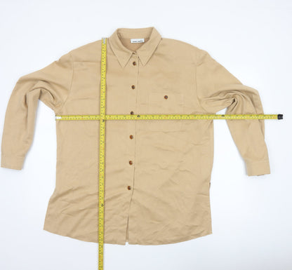 Gerry Weber Women’s Beige UK 12 Long Sleeve Collared Tunic Shirt