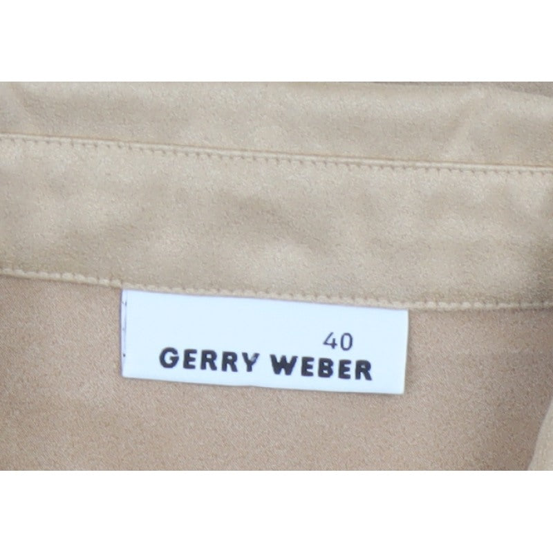 Gerry Weber Women’s Beige UK 12 Long Sleeve Collared Tunic Shirt