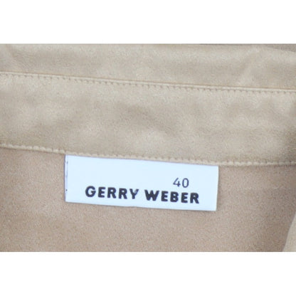 Gerry Weber Women’s Beige UK 12 Long Sleeve Collared Tunic Shirt