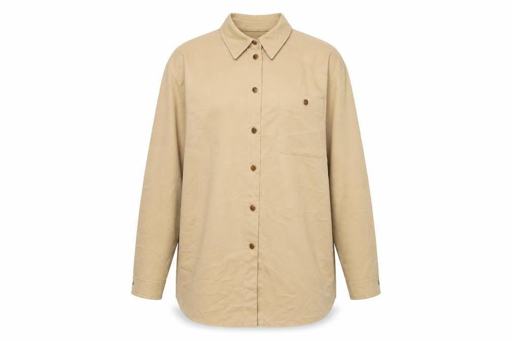 Gerry Weber Women’s Beige UK 12 Long Sleeve Collared Tunic Shirt