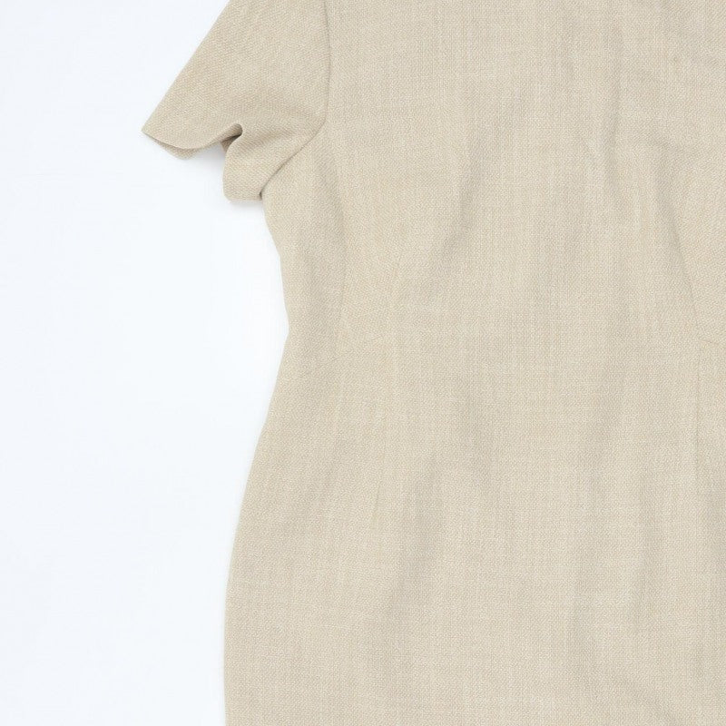 Precis Petite Women Beige UK 14 Knee Length Sheath Formal Dress