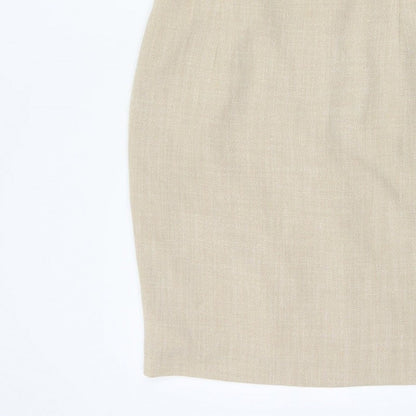 Precis Petite Women Beige UK 14 Knee Length Sheath Formal Dress