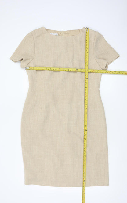 Precis Petite Women Beige UK 14 Knee Length Sheath Formal Dress