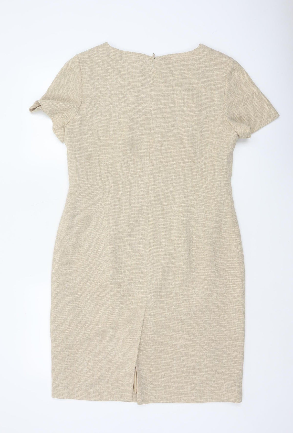 Precis Petite Women Beige UK 14 Knee Length Sheath Formal Dress