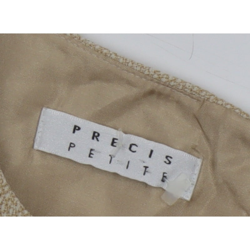 Precis Petite Women Beige UK 14 Knee Length Sheath Formal Dress