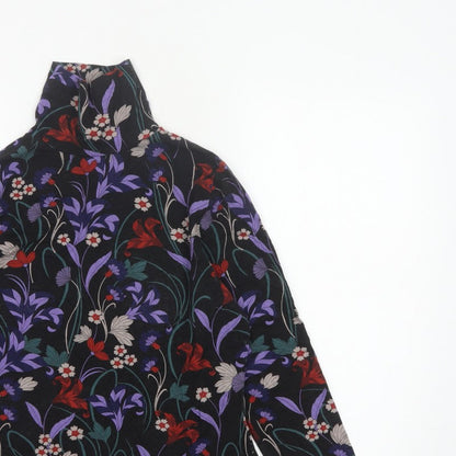 Joe Browns Women’s Black Floral Basic High Neck Top UK 14