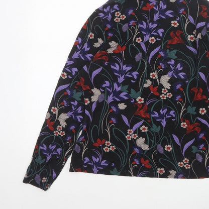 Joe Browns Women’s Black Floral Basic High Neck Top UK 14