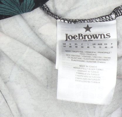 Joe Browns Women’s Black Floral Basic High Neck Top UK 14