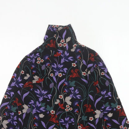 Joe Browns Women’s Black Floral Basic High Neck Top UK 14