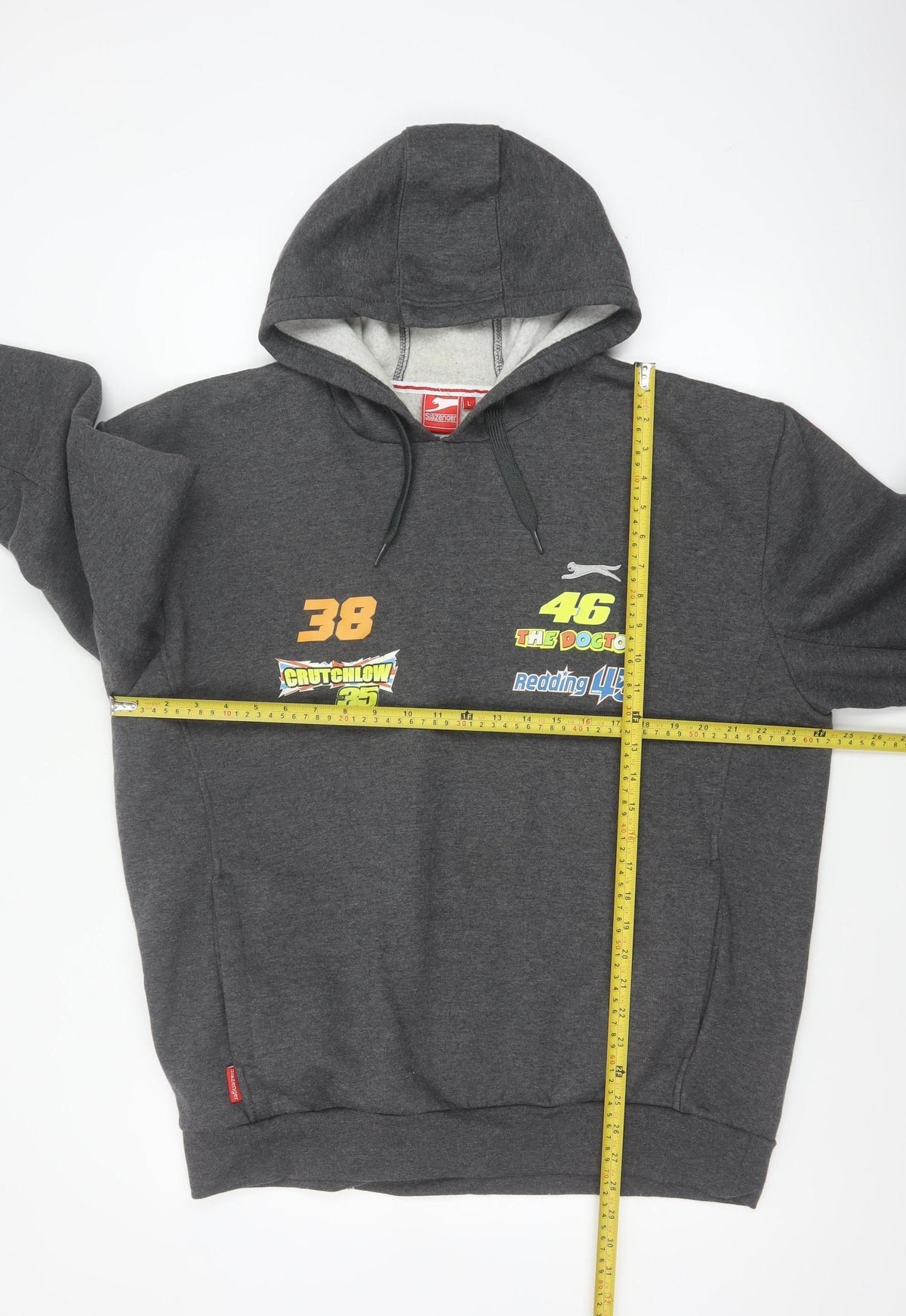 Slazenger Men’s Grey L Pullover Hoodie MotoGP Silverstone 2015 Racing