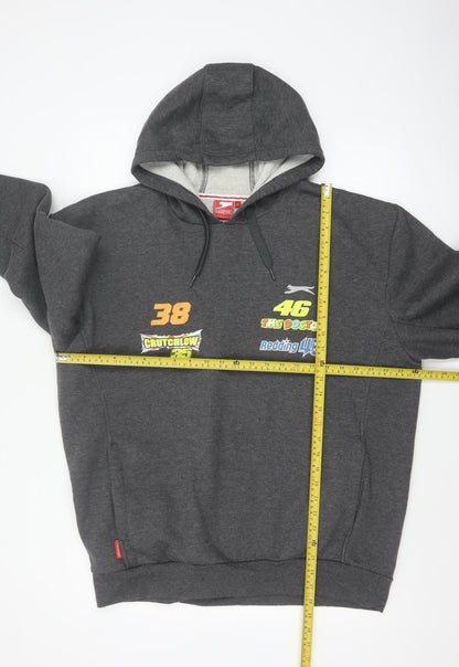 Slazenger Men’s Grey L Pullover Hoodie MotoGP Silverstone 2015 Racing