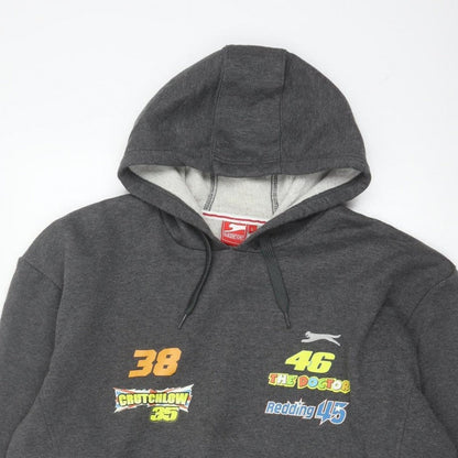 Slazenger Men’s Grey L Pullover Hoodie MotoGP Silverstone 2015 Racing