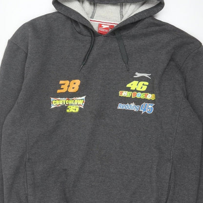Slazenger Men’s Grey L Pullover Hoodie MotoGP Silverstone 2015 Racing