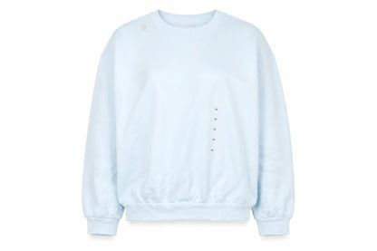 Marks & Spencer Women Blue M Crew Neck Pullover Sweatshirt Cotton
