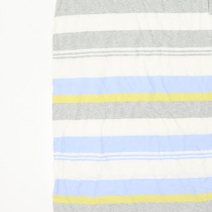 Joules Women Blue Stripe UK 12 Maxi Sleeveless Cotton Jersey Dress