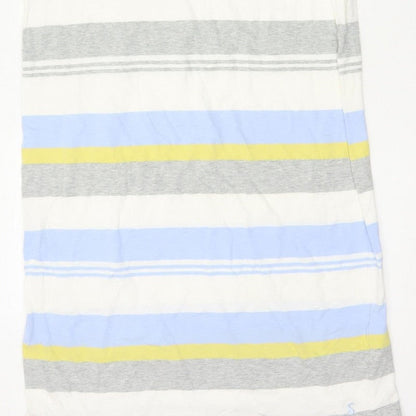 Joules Women Blue Stripe UK 12 Maxi Sleeveless Cotton Jersey Dress