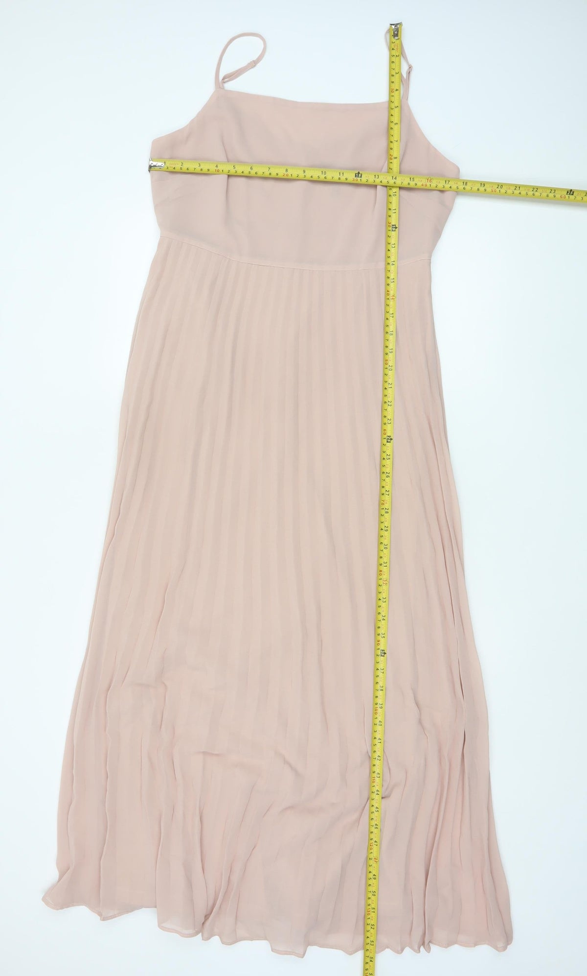 Phase Eight Women Pink UK 14 Pleated Chiffon Maxi Occasion Dress
