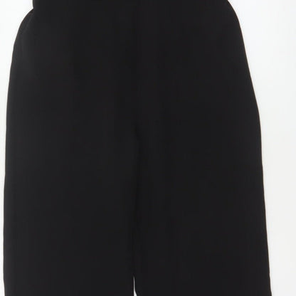 Lipsy London Women Black UK 12 Sleeveless V-Neck Wide-Leg Jumpsuit