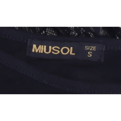 MIUSOL Women Black Lace Floral A-Line Long Formal Dress Size S