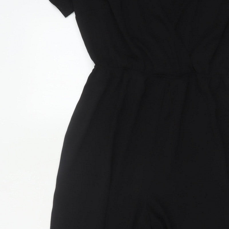 ASOS Design Curve Women’s Black UK 16 Wide-Leg Jumpsuit
