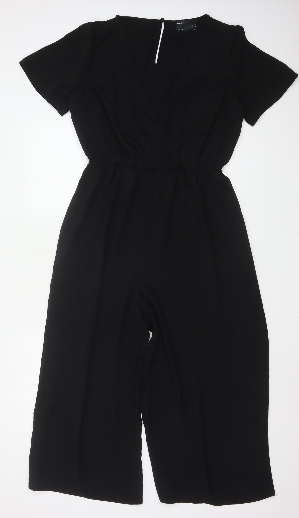ASOS Design Curve Women’s Black UK 16 Wide-Leg Jumpsuit