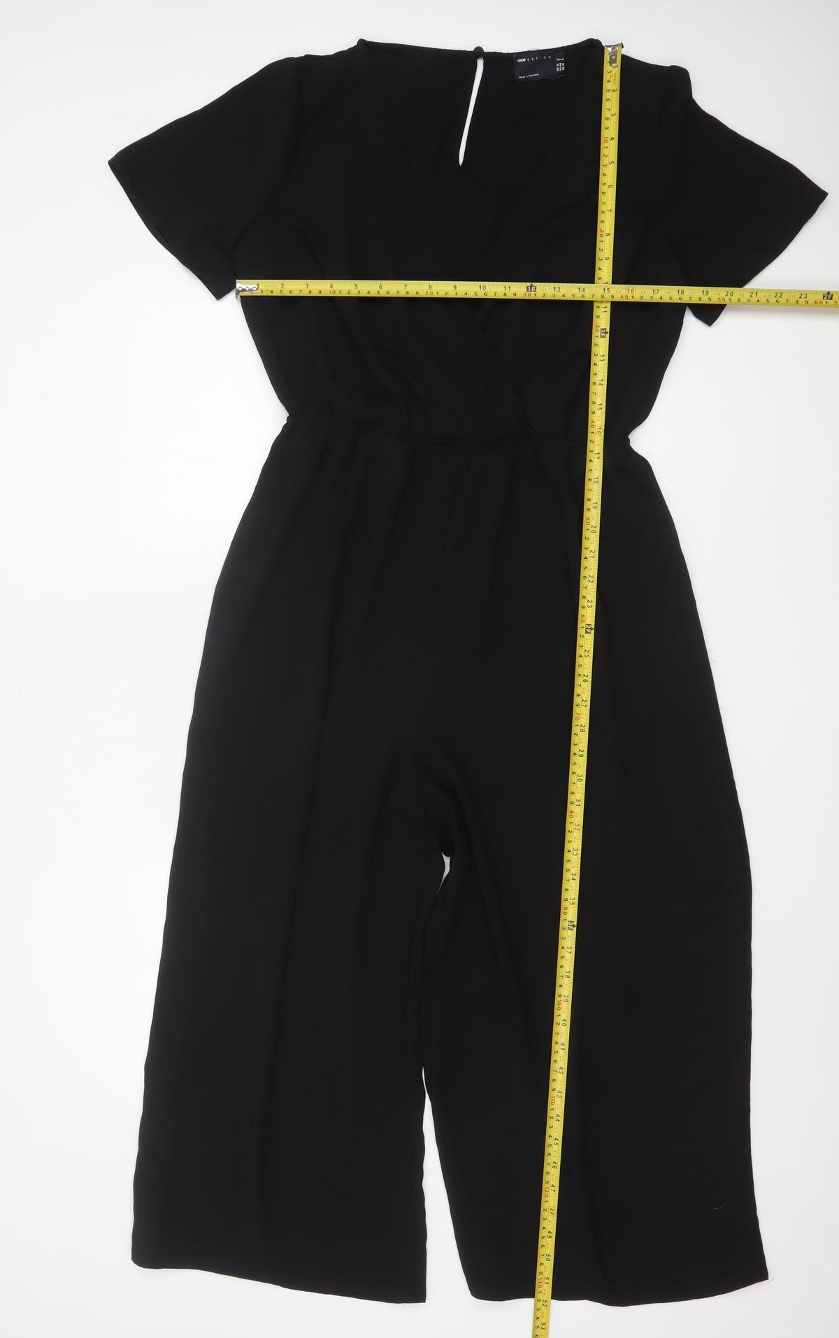 ASOS Design Curve Women’s Black UK 16 Wide-Leg Jumpsuit