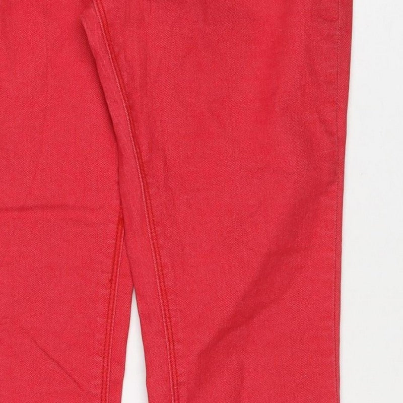 ONLY Women Red S Bootcut Denim Jeans W S L32 Regular Fit