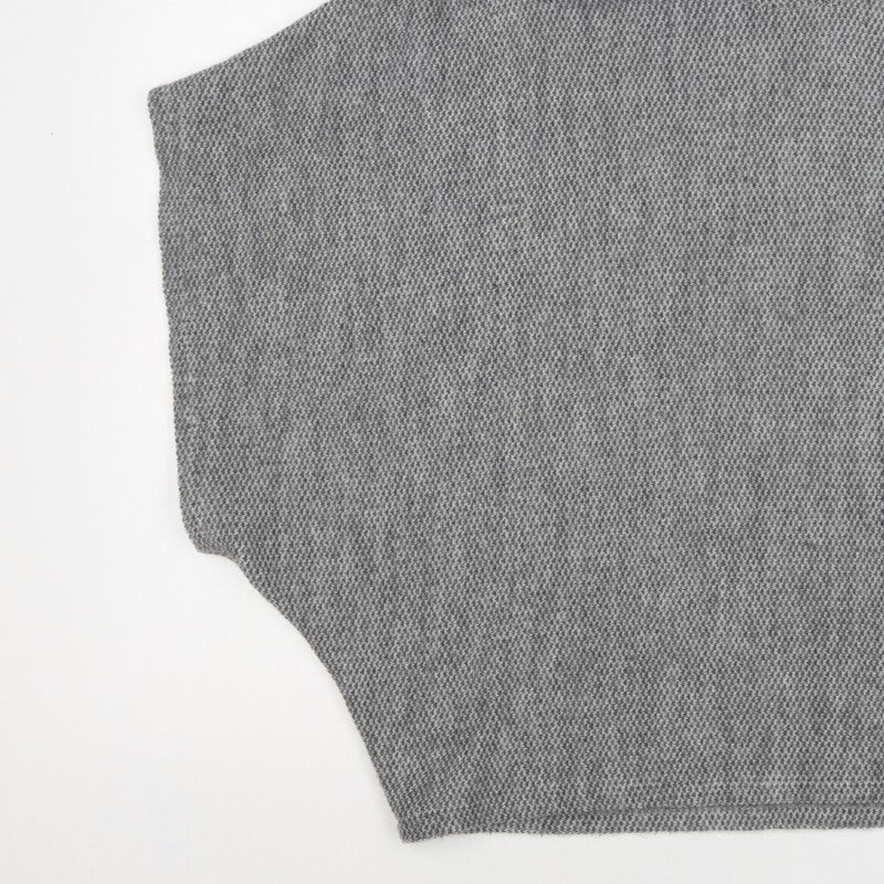 Apricot Women Grey S Sleeveless High Neck Knit Vest Jumper