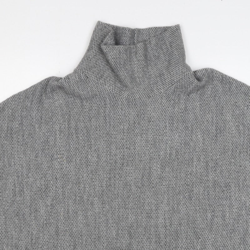 Apricot Women Grey S Sleeveless High Neck Knit Vest Jumper