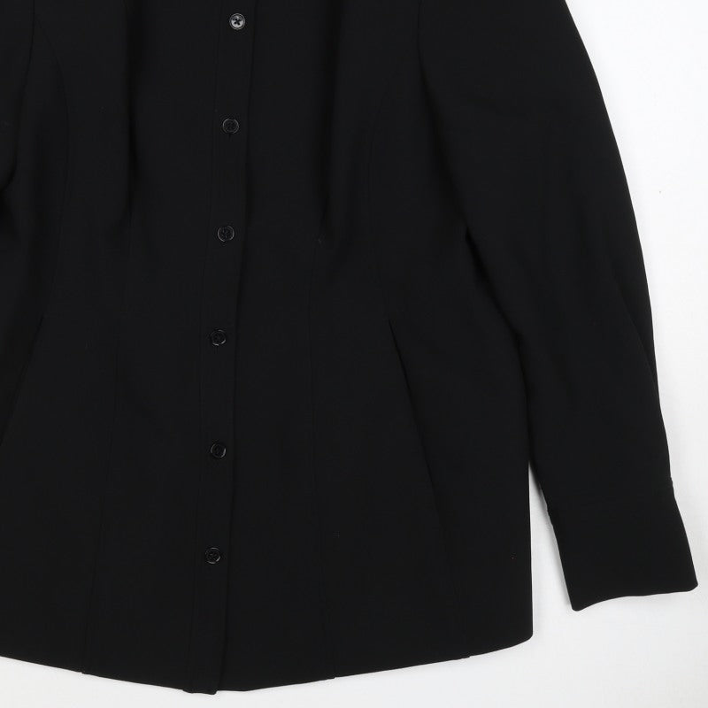 Marks and Spencer Women’s Black Size 16 Single-Breasted Suit Jacket