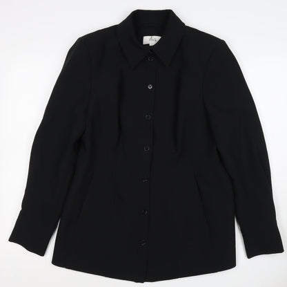 Marks and Spencer Women’s Black Size 16 Single-Breasted Suit Jacket