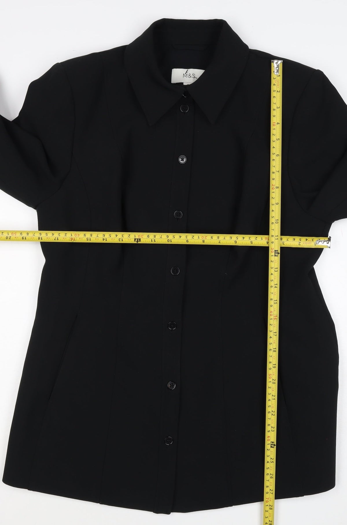 Marks and Spencer Women’s Black Size 16 Single-Breasted Suit Jacket