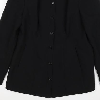 Marks and Spencer Women’s Black Size 16 Single-Breasted Suit Jacket