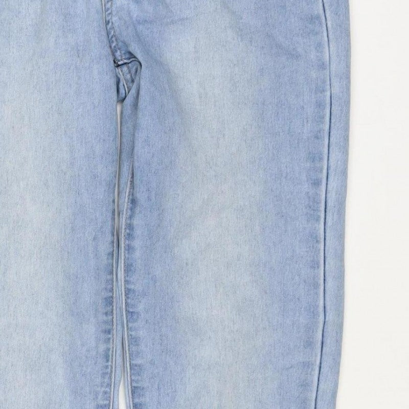 Boohoo Blue Women’s UK 6 Light Wash Skinny Stretch Jeans