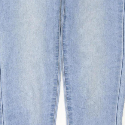 Boohoo Blue Women’s UK 6 Light Wash Skinny Stretch Jeans
