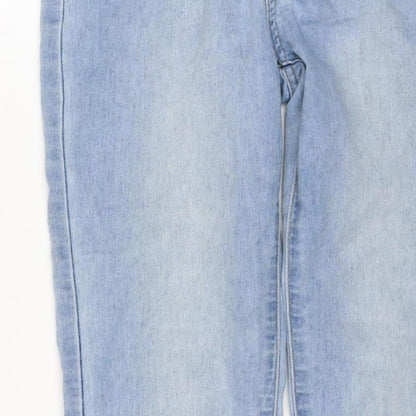 Boohoo Blue Women’s UK 6 Light Wash Skinny Stretch Jeans