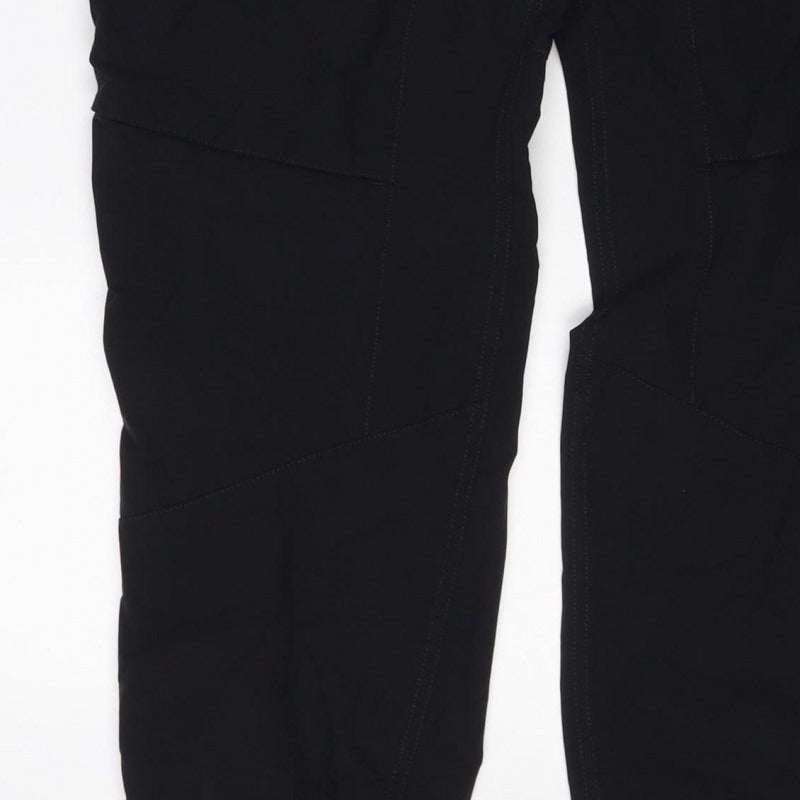 Nike Men Black L Air Max Tapered Jogger Track Pants Zip Pockets