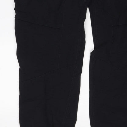 Nike Men Black L Air Max Tapered Jogger Track Pants Zip Pockets