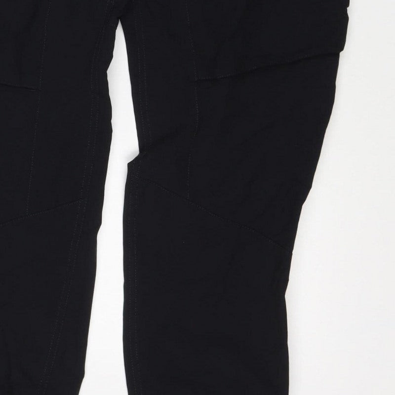 Nike Men Black L Air Max Tapered Jogger Track Pants Zip Pockets